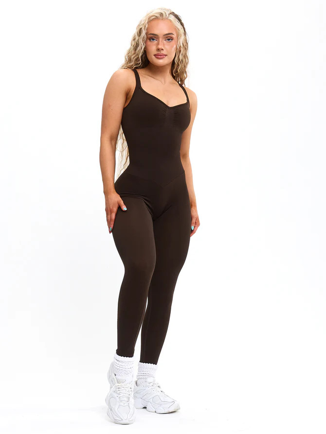 Shape Seamless Bodysuit - Cold Brew | Buffbunny