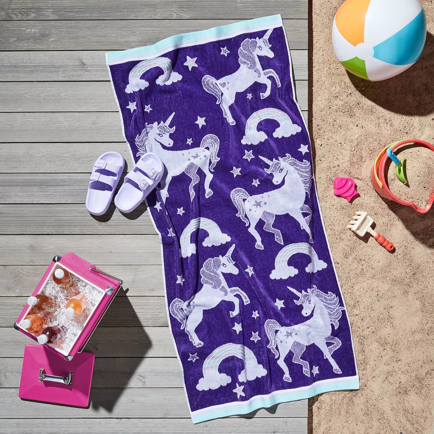 Member's Mark Kids' Beach Towels, 2-Pack (Assorted Colors) | Sam's Club