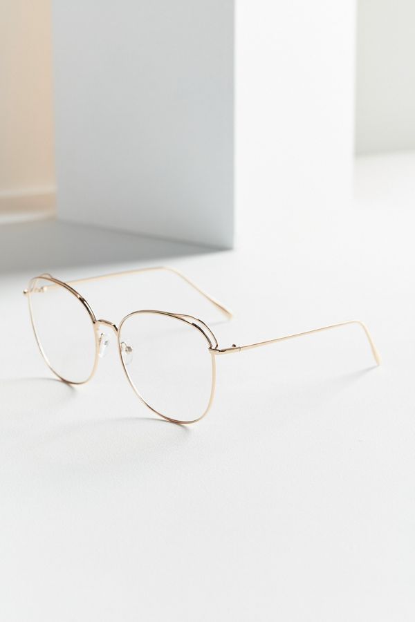 Oversized Round Metal Readers | Urban Outfitters US