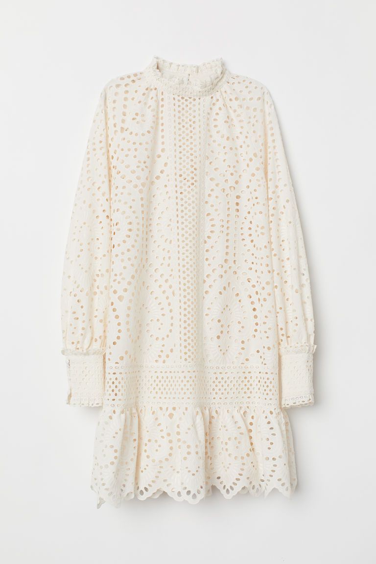 H & M - Broderie anglaise tunic - White | H&M (UK, MY, IN, SG, PH, TW, HK)