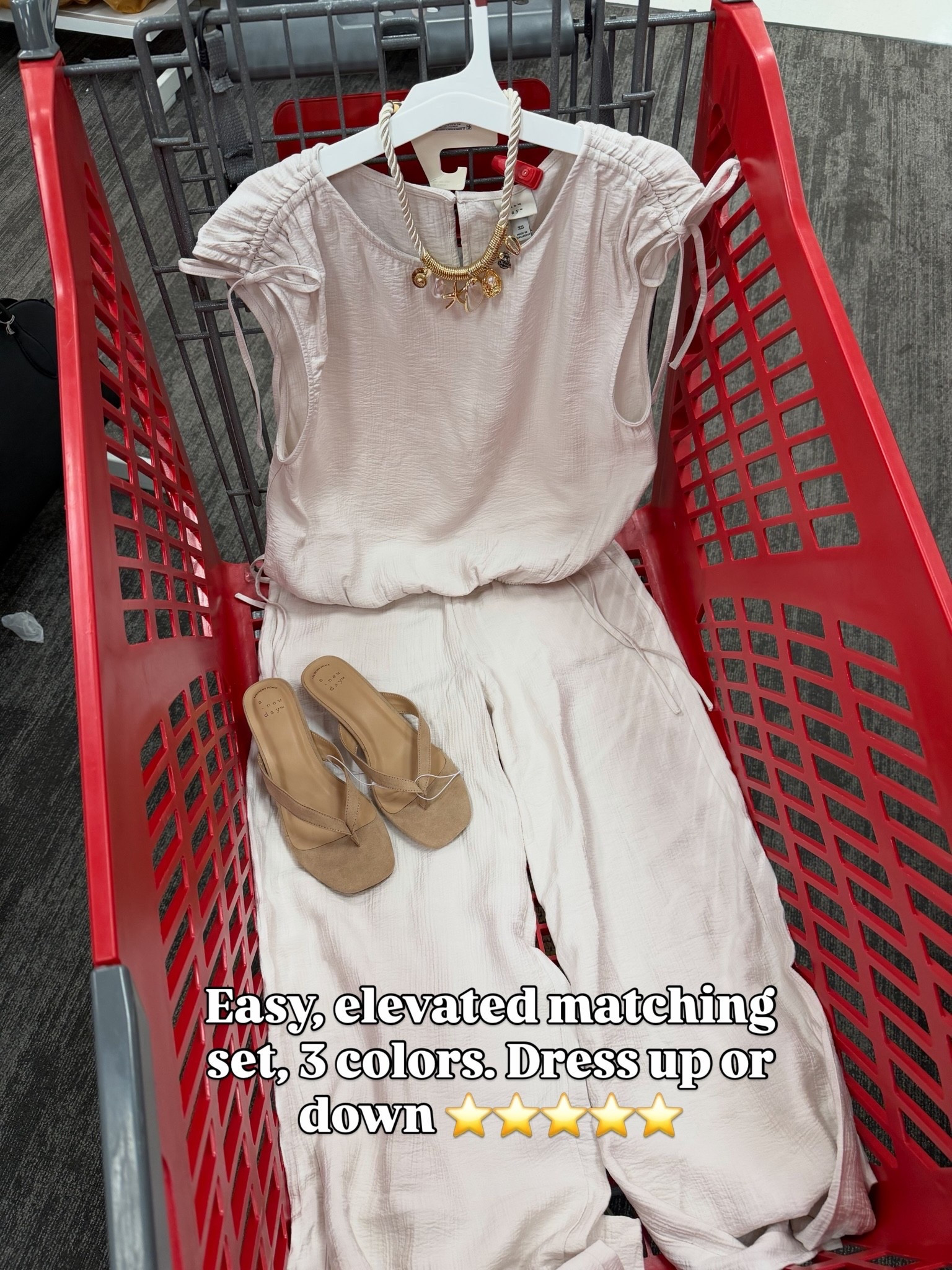 I’d love to have this set in my closet, easy to throw on and accessorize however you like! Also saw it in olive green or black. #targetstyle