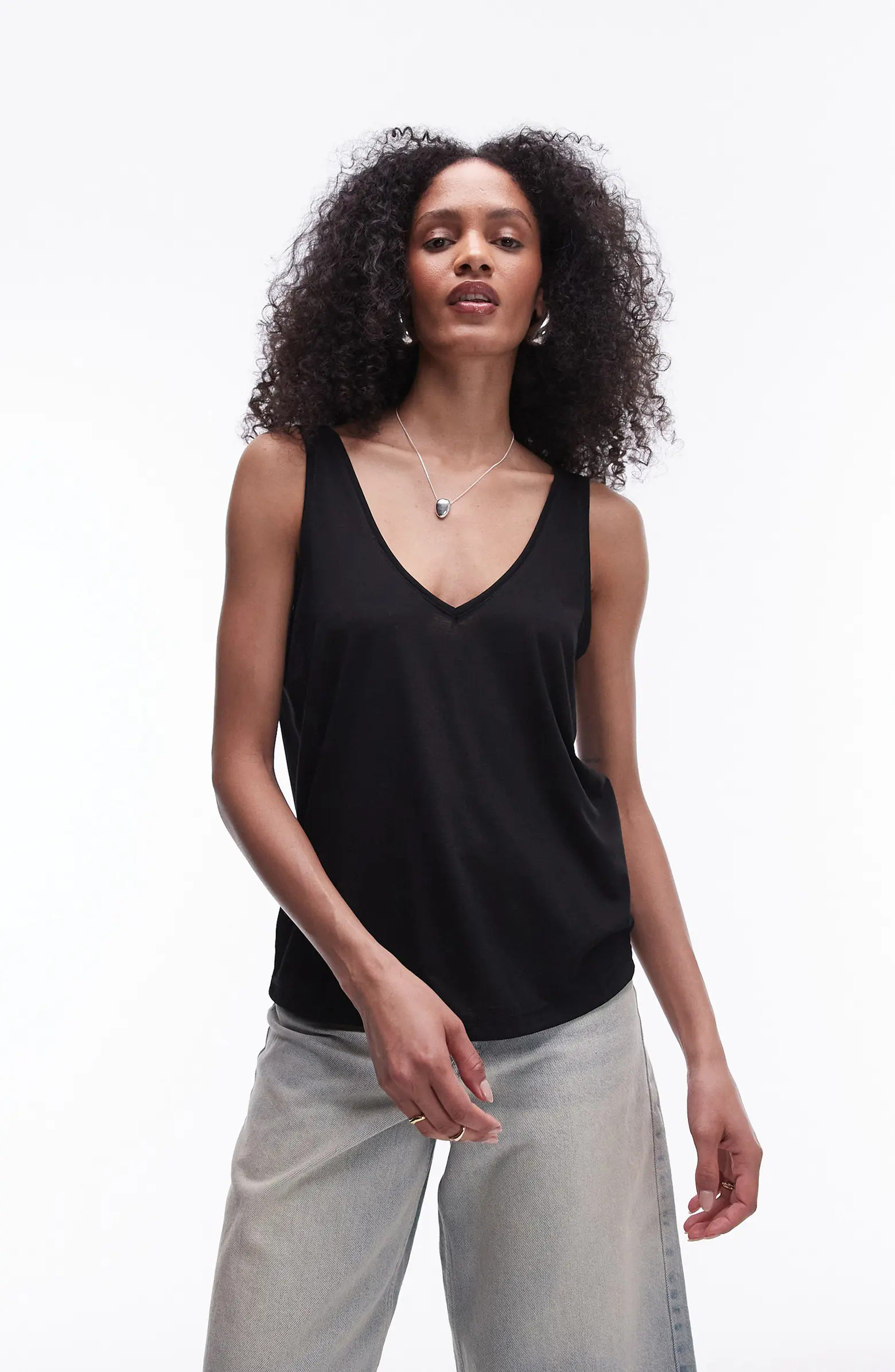 Topshop Slouchy V-Neck Tank | Nordstrom | Nordstrom