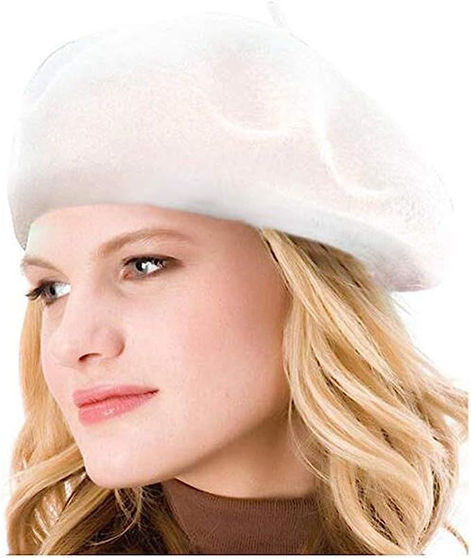 KIMMING Womens French Wool Beret | Amazon (US)