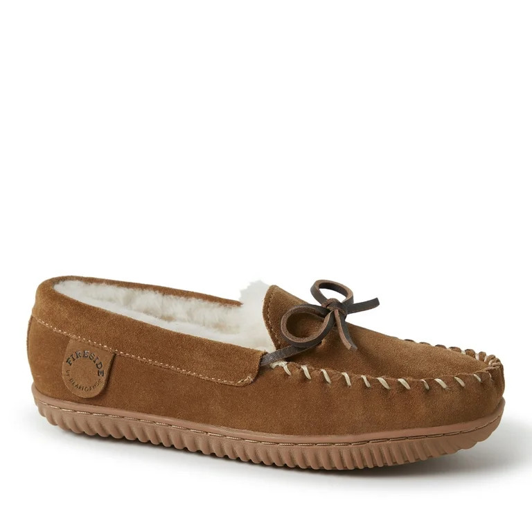 Fireside by Dearfoams Women's Alice Springs Shearling Water Resistant Indoor/Outdoor Moccasin Sli... | Walmart (US)