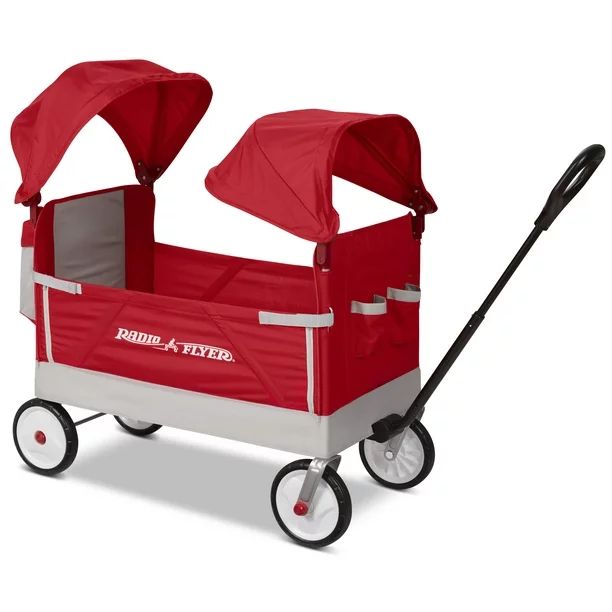 Radio Flyer, Dual Canopy Family Wagon, Adjustable Canopies with Storage Bag, Ages 1.5+ years - Wa... | Walmart (US)