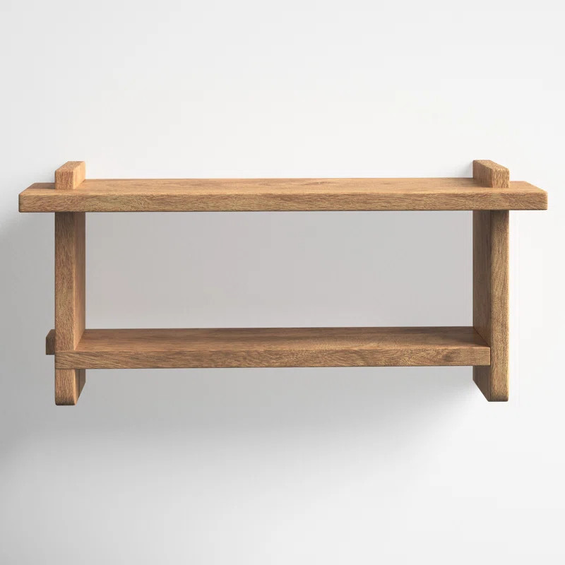 Berni 2 Piece Mango Solid Wood Tiered Shelf | Wayfair North America
