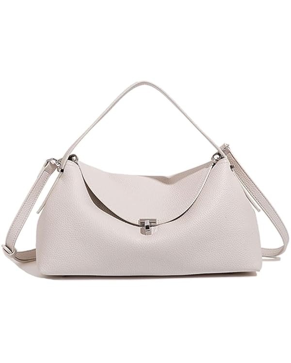 Genuine Leather Handbags for Women,Large Commuting Tote Bags with Removable Shoulder Strap,Should... | Amazon (US)