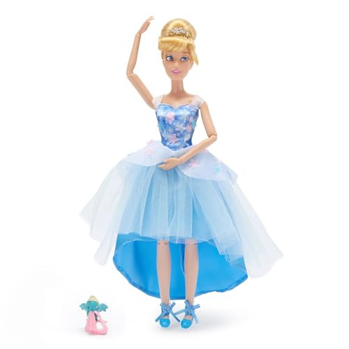 Disney Store Official Princess Ballet Doll - 11 Inch Cinderella Ballerina Doll - Includes Molded Hair Clips, 2 Tutu Outfits, Accessories and Bluebird Figure - Disney Princess Toys for Girls | Amazon (US)