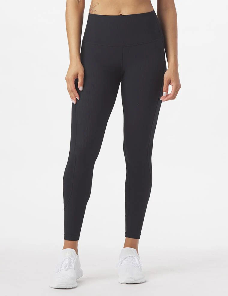 SCULPT RIB™ Directional Legging: Black | Glyder