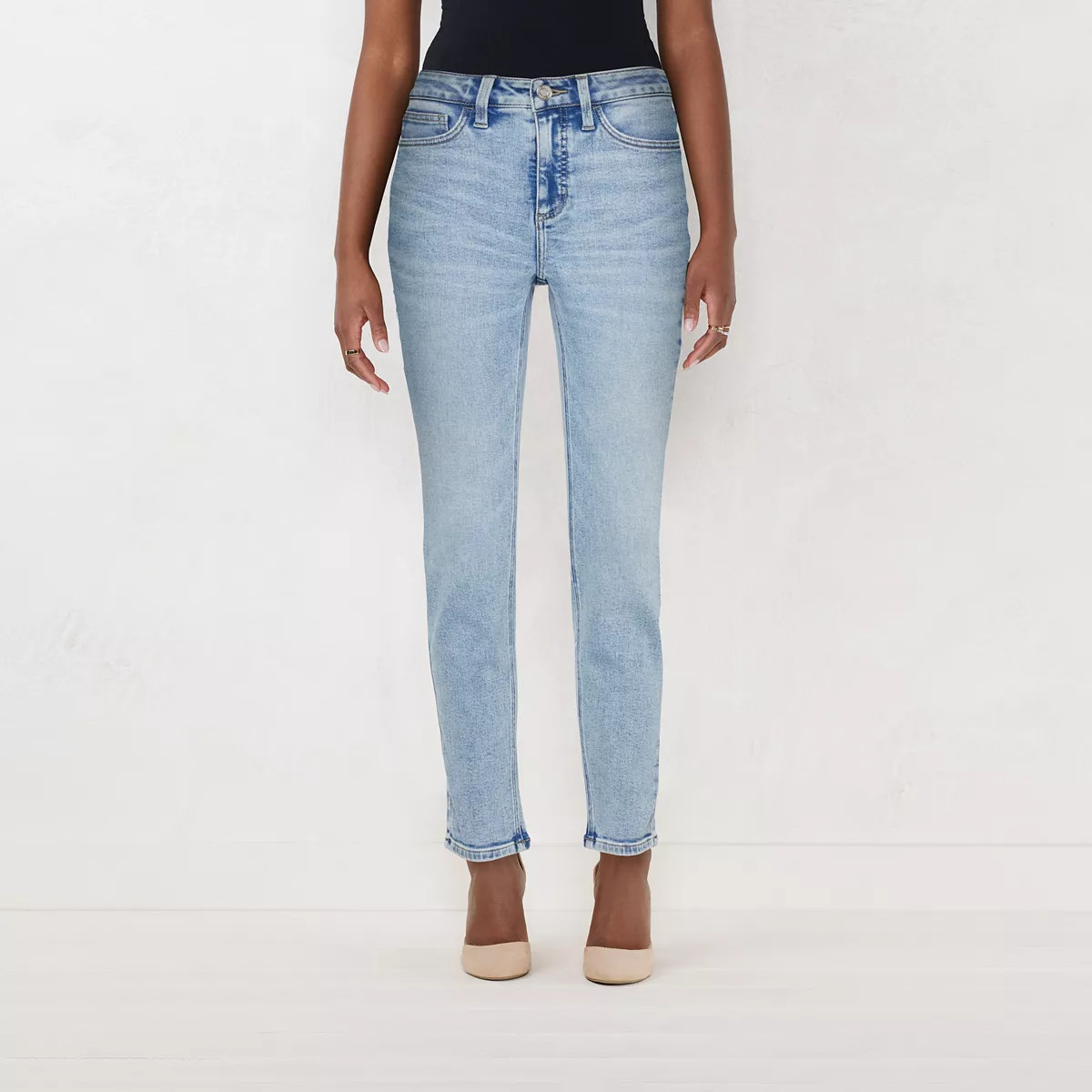 Women's LC Lauren Conrad High-Waist Skinny Ankle Jeans | Kohl's