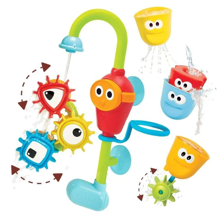 Yookidoo Bath Toys (For Toddlers 1-3) - Spin N Sort Spout Pro - 3 Stackable Cups, Hose and Spout,... | Walmart (US)