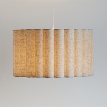 Emme Pleated Linen 23" Kids Pendant Ceiling Light