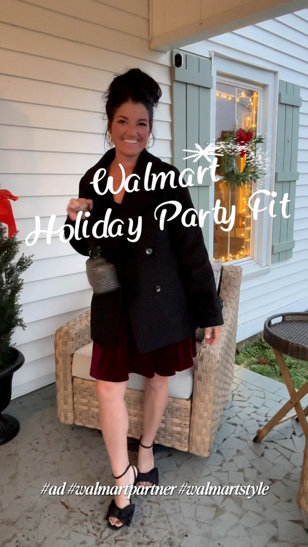 @walmartstyle killed it with this holiday party fit 🎉 Christmas party, Christmas play, New Year’s celebration or just a date night! #walmartpartner #walmartstyle

Small in the peacoat (comes in 2 other colors)
Medium in the dress (also comes in black)
Shoes TTS 

#LTKFindsUnder50 #LTKHoliday #LTKSeasonal