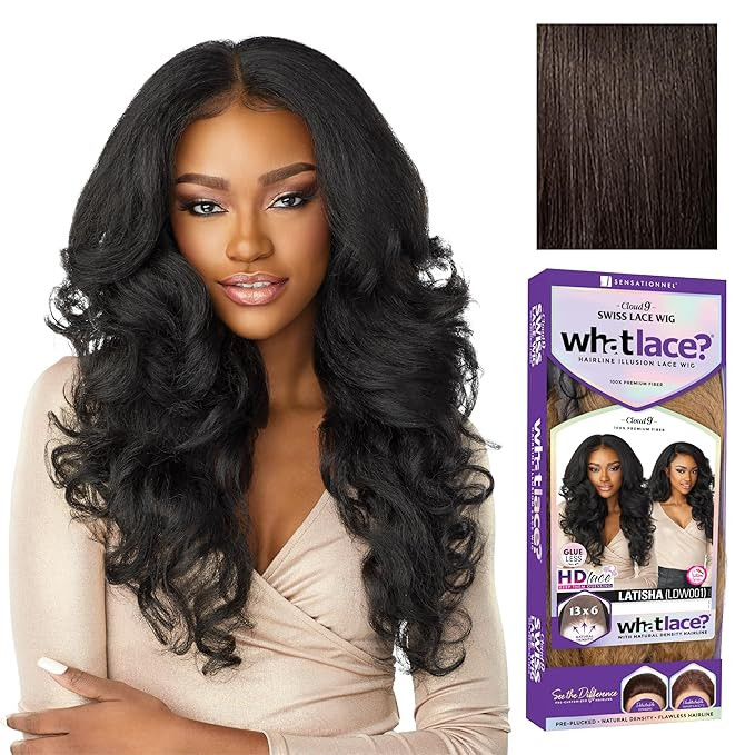 Sensationnel What Lace 13X6 Wigs - Latisha Lacefrontal Hand Tied Glueless Synthetic With Natural ... | Amazon (US)