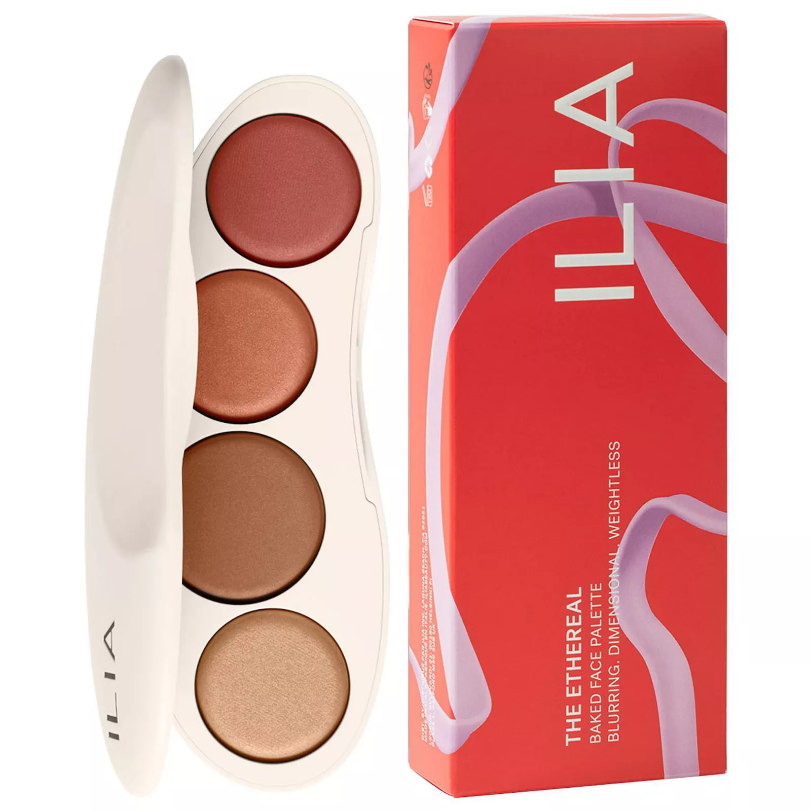 ILIA The Ethereal Baked Face Palette - Long-Wear Bronzer, Highlighter & Blush, Size: 1 Oz, Medium | Kohl's