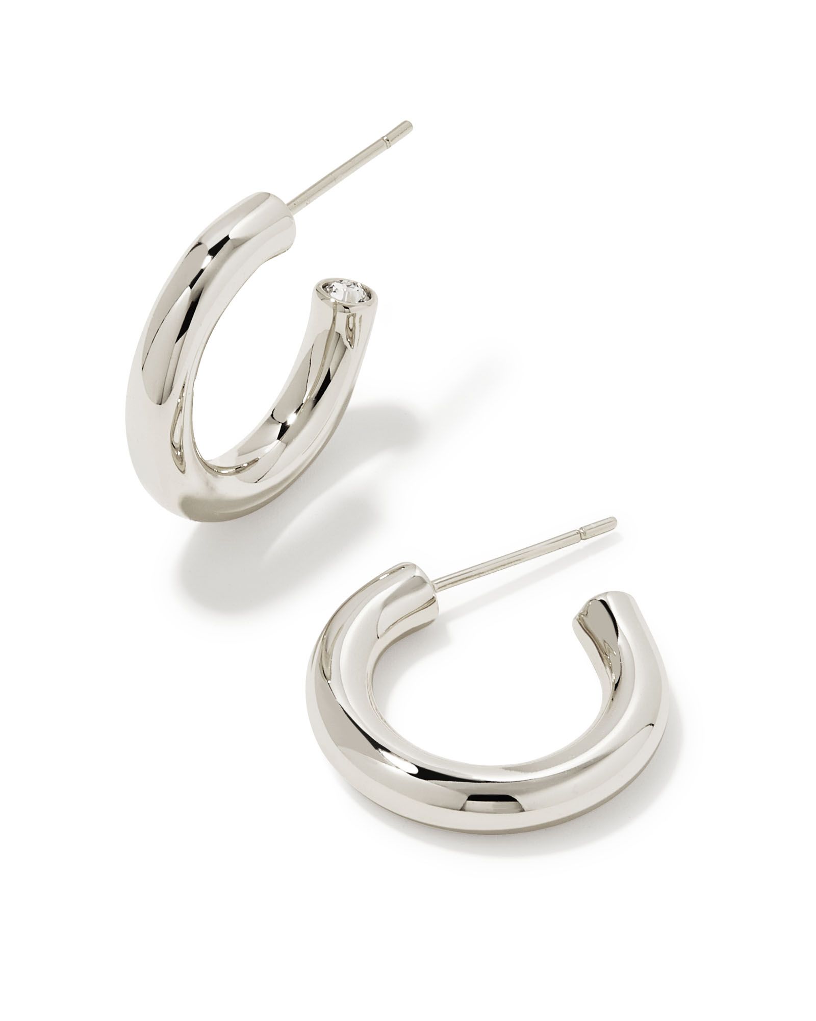 Colette Huggie Earrings in Silver | Kendra Scott