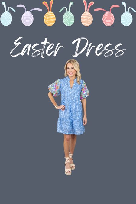 Easter 
Spring outfit 
Maternity 
Ruffle dress 
Puff sleeve dress 
Easter dress 
Spring dress 

#LTKstyletip #LTKSeasonal