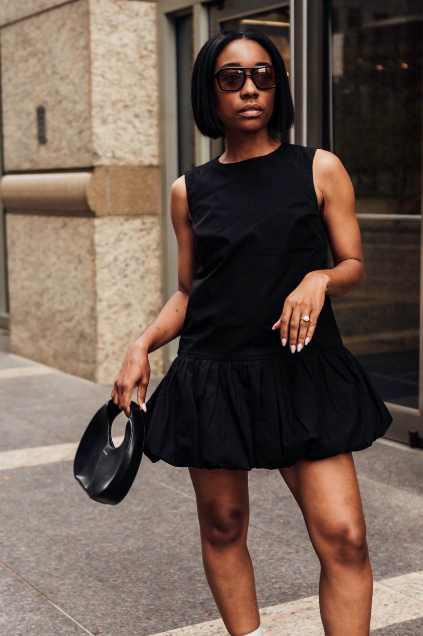 Black Bubble dress and sunglasses - spring / summer dress 

#LTKStyleTip #LTKFestival