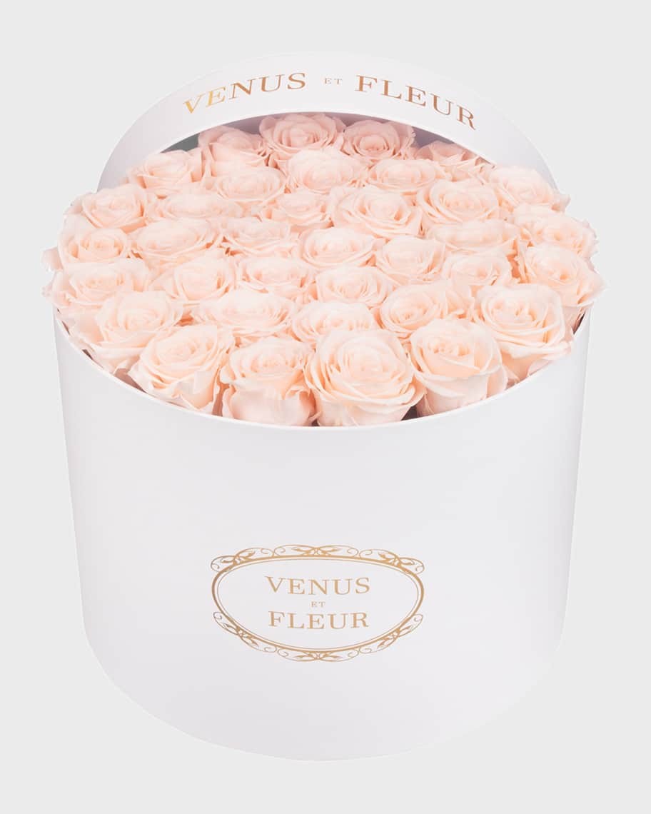 Venus ET Fleur Classic Large Round Rose Box | Neiman Marcus