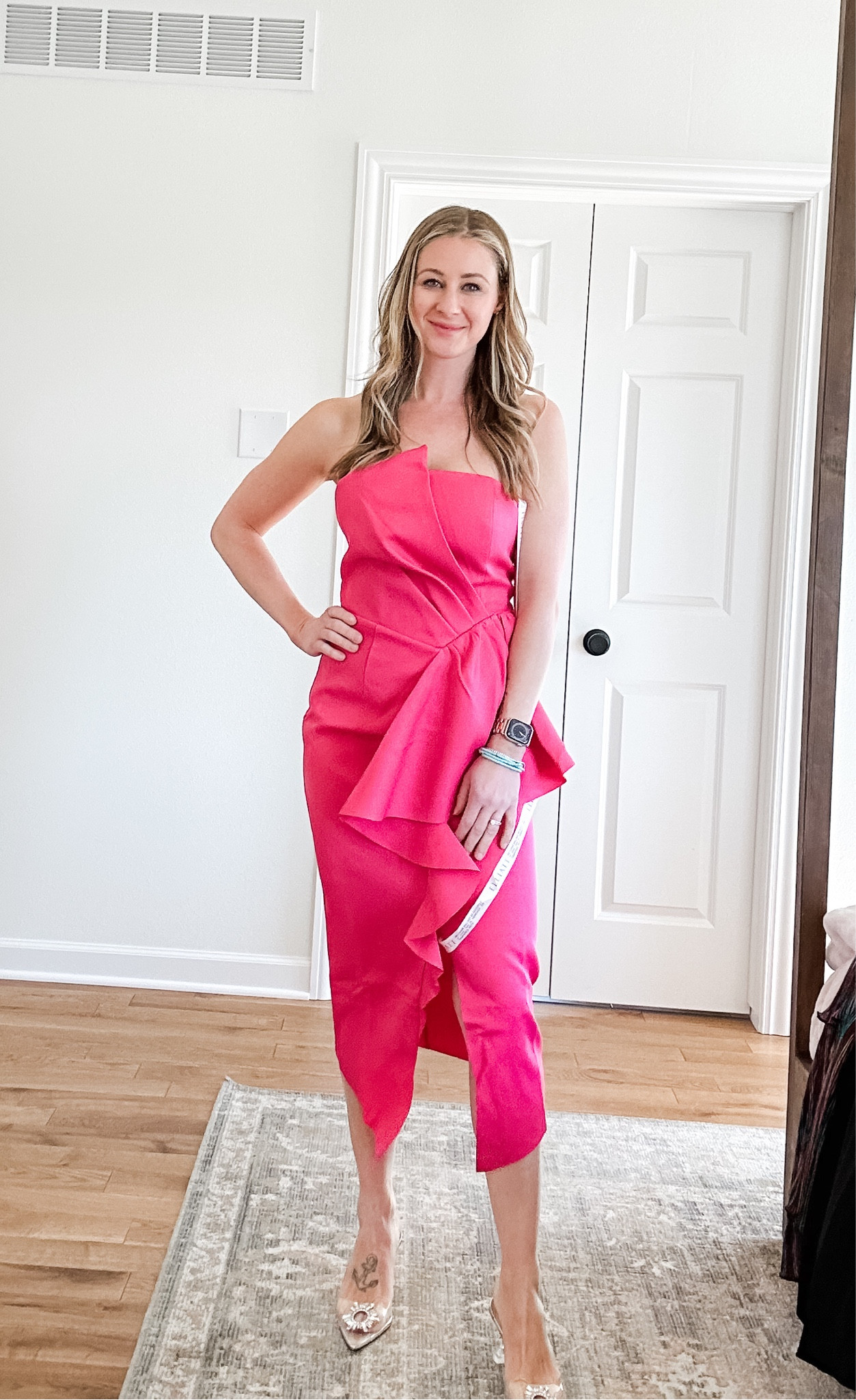 Such a fun dress!! Love this color and for sure a contender for one of my upcoming galas. Would be great for a wedding guest dress or other formal event. Very flattering! Wearing a S, runs a little big. 

#LTKparties #LTKGala #LTKwedding