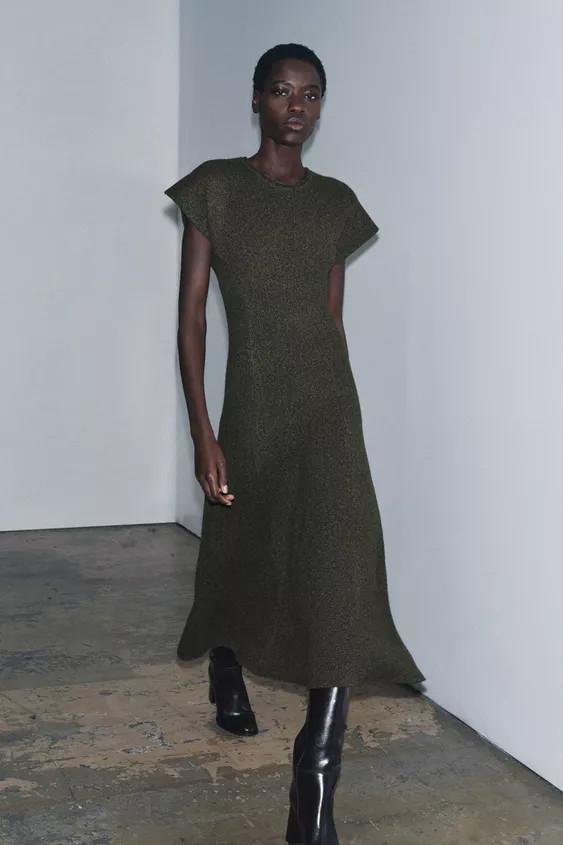 LONG KNIT DRESS | Zara US