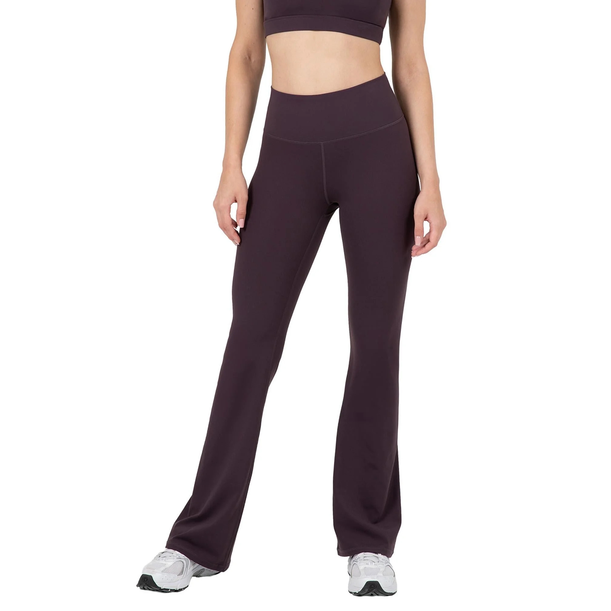 YITTY Active Women's Ultraluxe Kick Flare High Waist Legging, Athleisure, 4-Way-Stretch, Deep Plu... | Walmart (US)