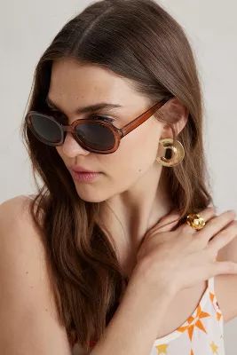 Brown Oval Sunglasses | Anthropologie (UK)