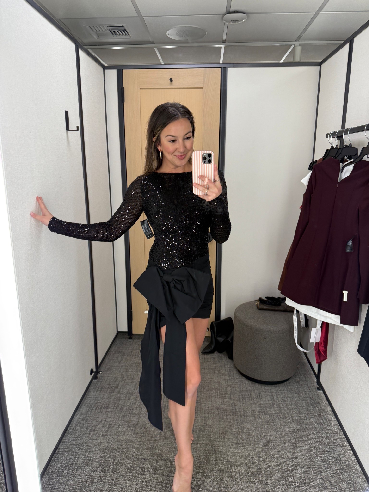 Okay this is a wow!! A stunning dress for the holidays. The bottom fabric doesn’t have any stretch, I’m wearing a 4 and needed to move to the 6 to move/ sit  comfortably 

#LTKParties #LTKHoliday