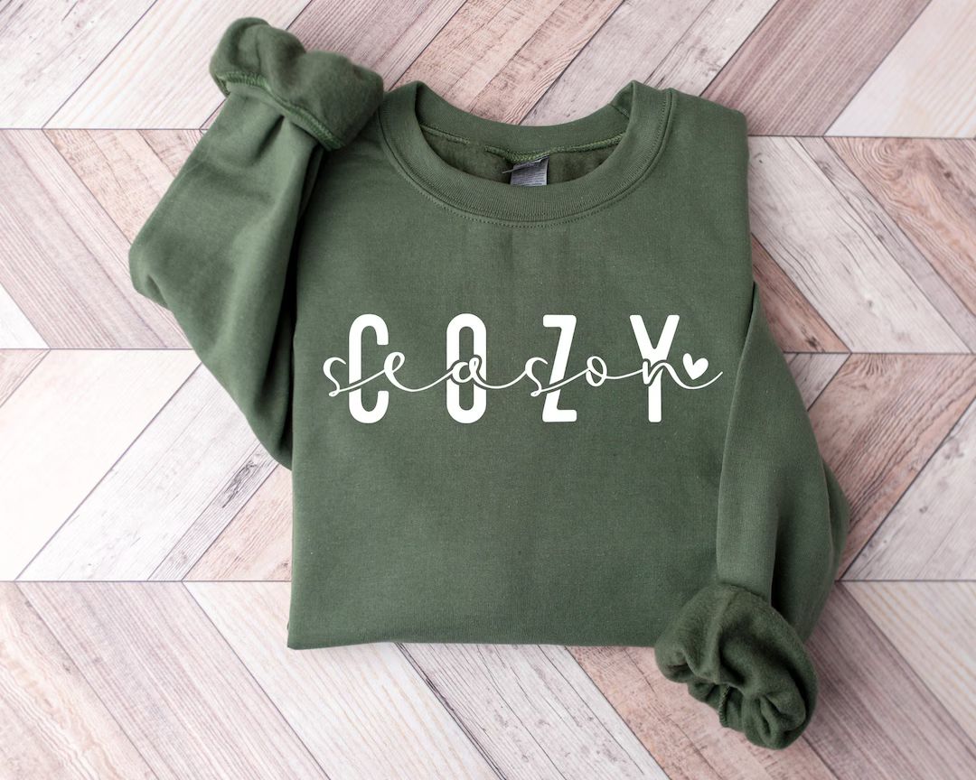 Cozy Season Sweatshirt, Get Cozy Sweatshirt, Cozy Season Merry Christmas, Christmas Sweatshirt, W... | Etsy (US)