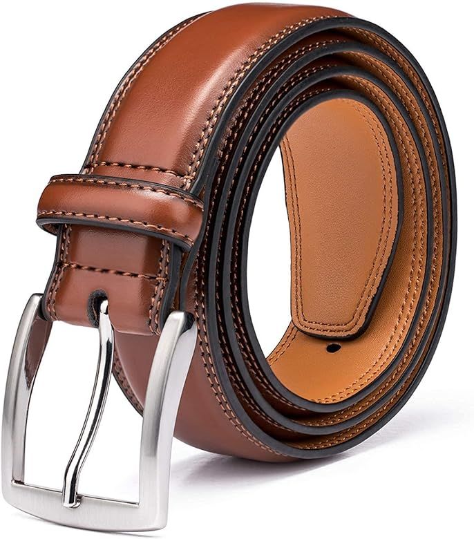 Men's Genuine Leather Dress Belts Made with Premium Quality - Classic and Fashion Design for Work... | Amazon (US)