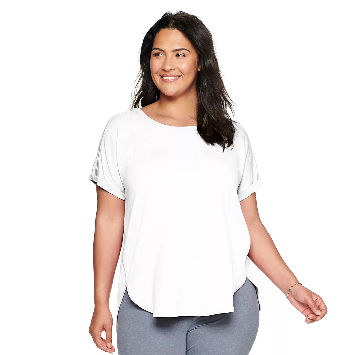 Plus Size Sonoma Goods For Life® Supersoft Short Sleeve Top | Kohl's