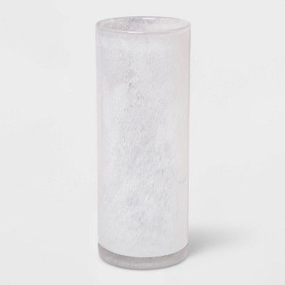 12" x 4.7" Seeded Cylinder Glass Vase - Threshold™ | Target