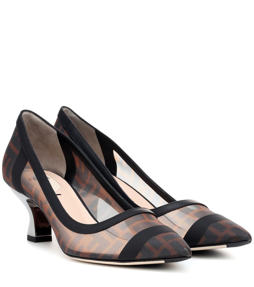 Leather-trimmed pumps | Mytheresa (UK)