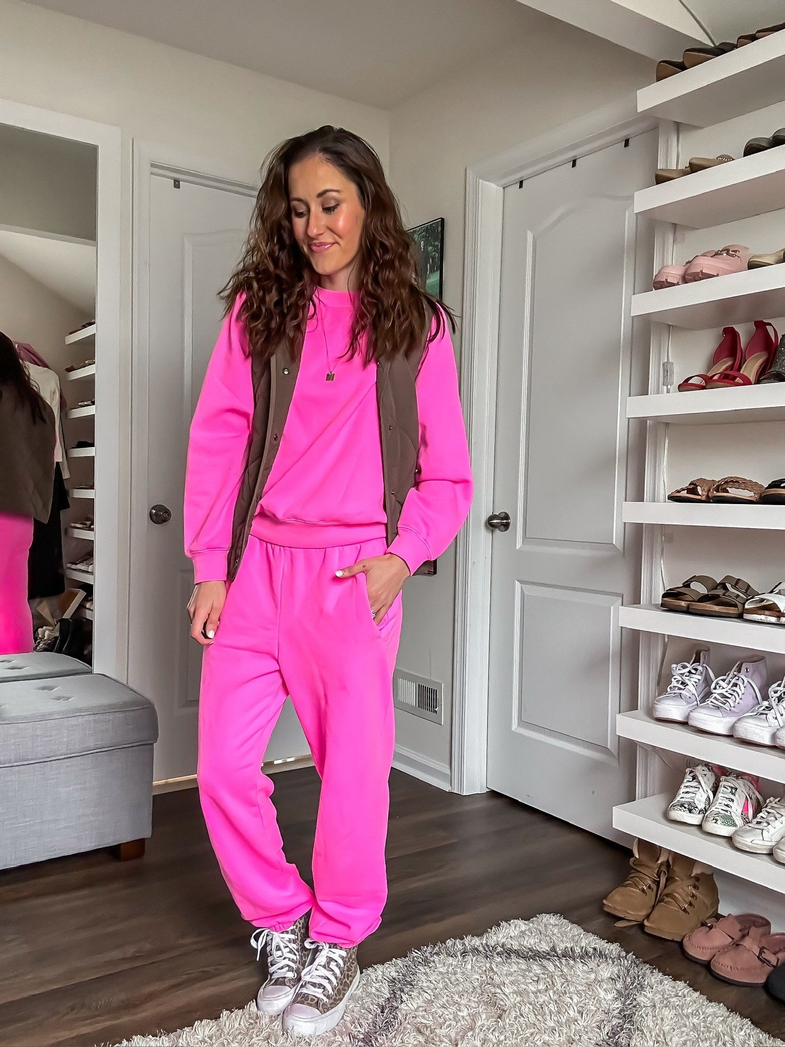 Winter to spring transition outfit with matching set from gap + quilted vest from Amazon

#LTKootd #LTKSeasonal