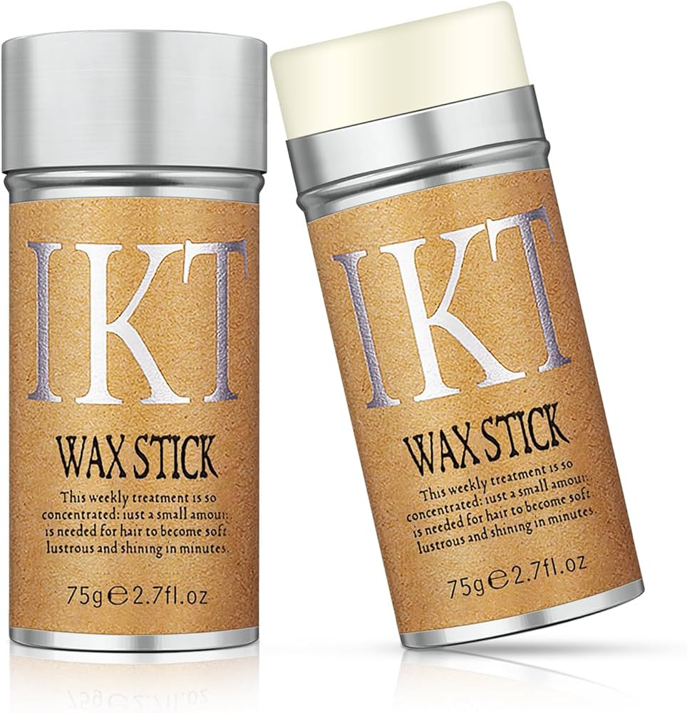 Hair Wax Stick, 2 PCS - Slick Stick for Hair Non-greasy Styling Hair Pomade Stick for Flyaways Ed... | Amazon (US)