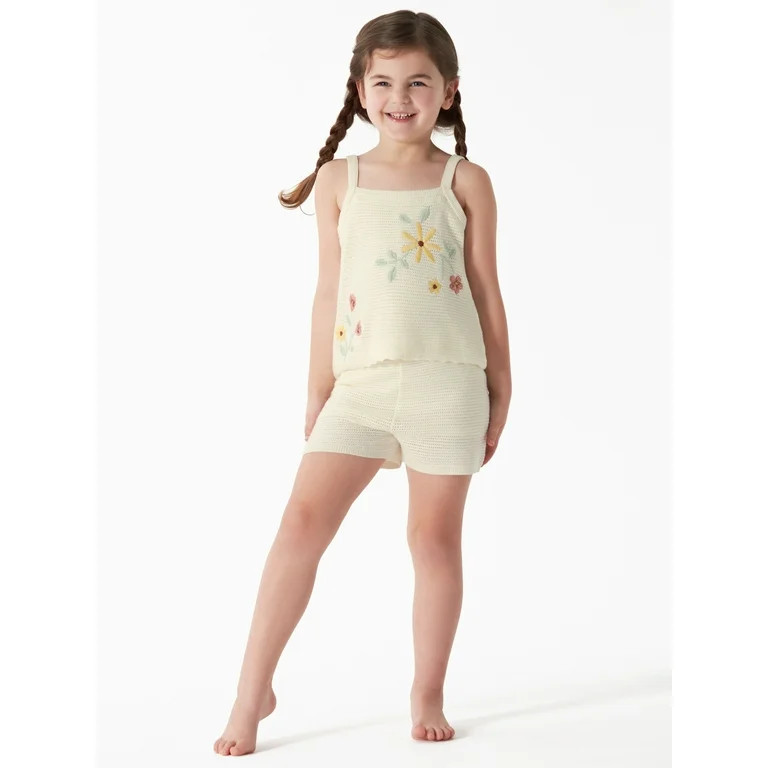 Modern Moments by Gerber Baby and Toddler Girls Tank Top and Shorts Set, 2-Piece, Sizes 12M-5T | Walmart (US)