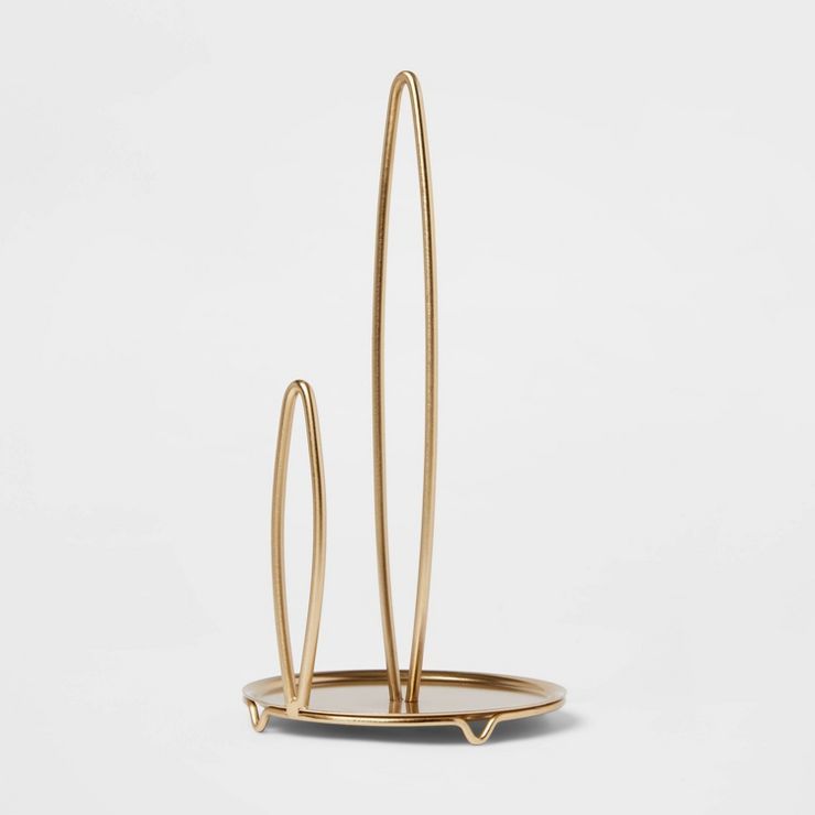 Iron Wire Paper Towel Holder Gold - Threshold™ | Target