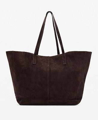 Women's Suede Leather Shopper Bag | Macy's