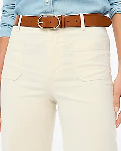 High-rise patch-pocket wide-leg pant | J.Crew Factory