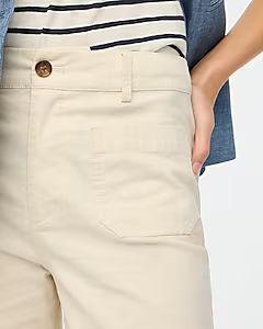 High-rise patch-pocket wide-leg pant | J.Crew Factory