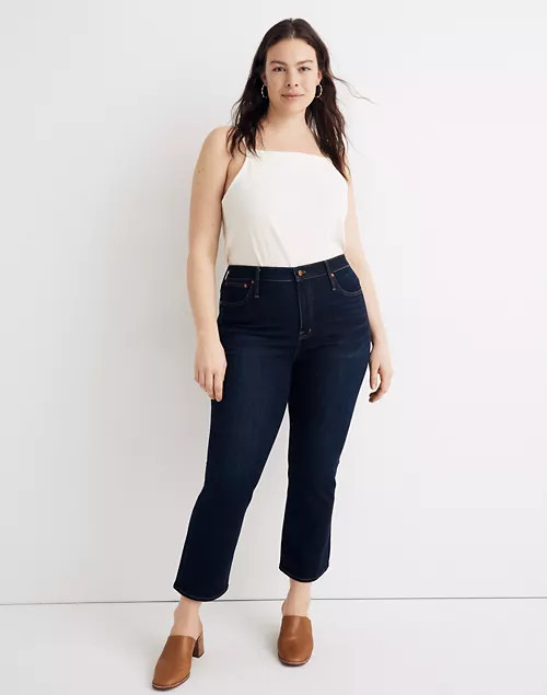Curvy Cali Demi-Boot Jeans in Larkspur Wash: TENCEL™ Denim Edition | Madewell