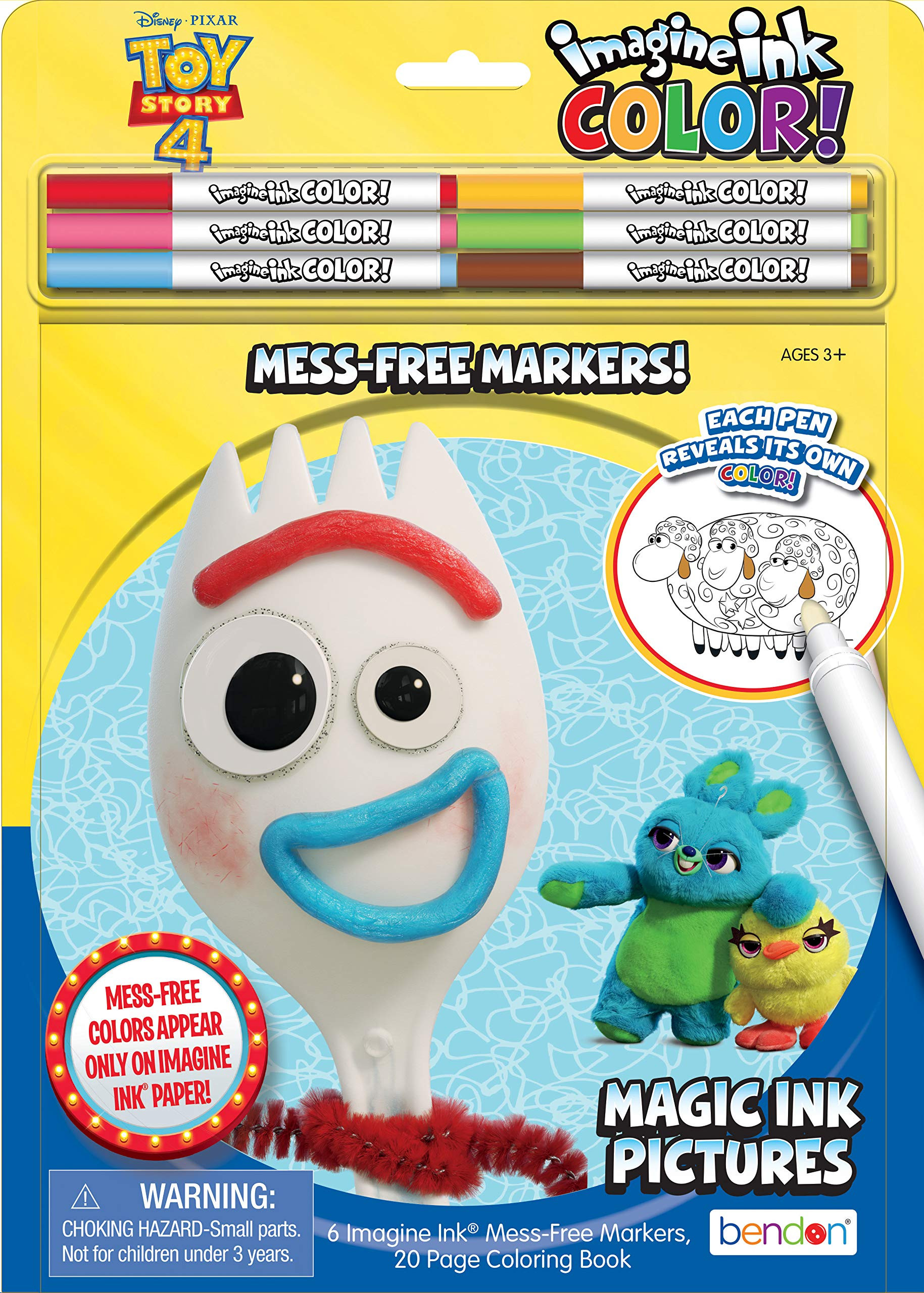 Bendon Toy Story 4 Imagine Ink Color Pad, Includes 6 Markers Multicolor, 45408 | Amazon (US)