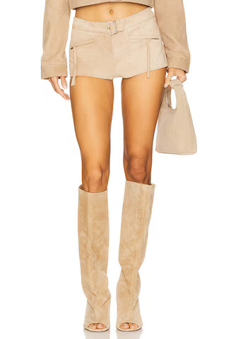 LAMARQUE x REVOLVE Winona Suede Short in Sand from Revolve.com | Revolve Clothing (Global)