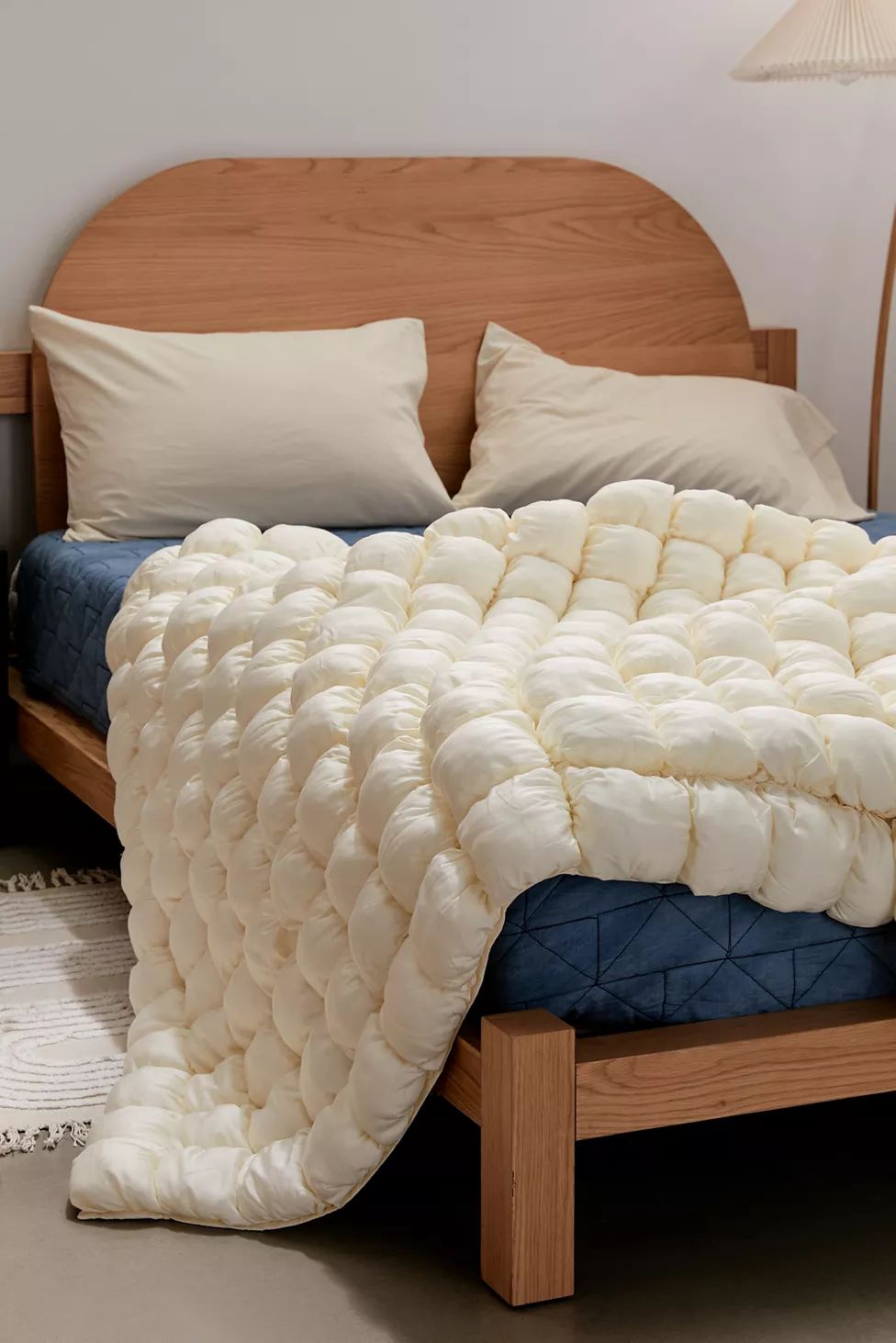 Cozy Marshmallow Puff Throw Blanket | Urban Outfitters (US and RoW)