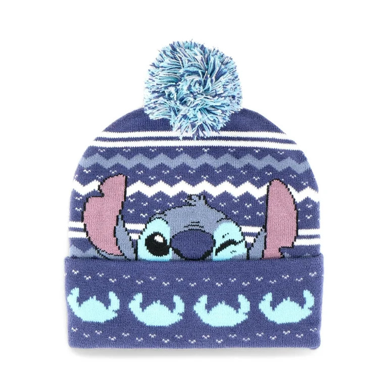 Disney Lilo & Stitch Pom Beanie, Blue | Walmart (US)