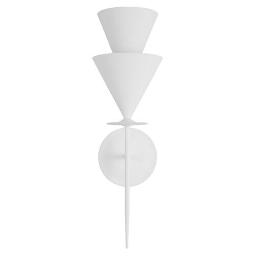 Cornet Large Wall Sconce, Cast Plaster | One Kings Lane