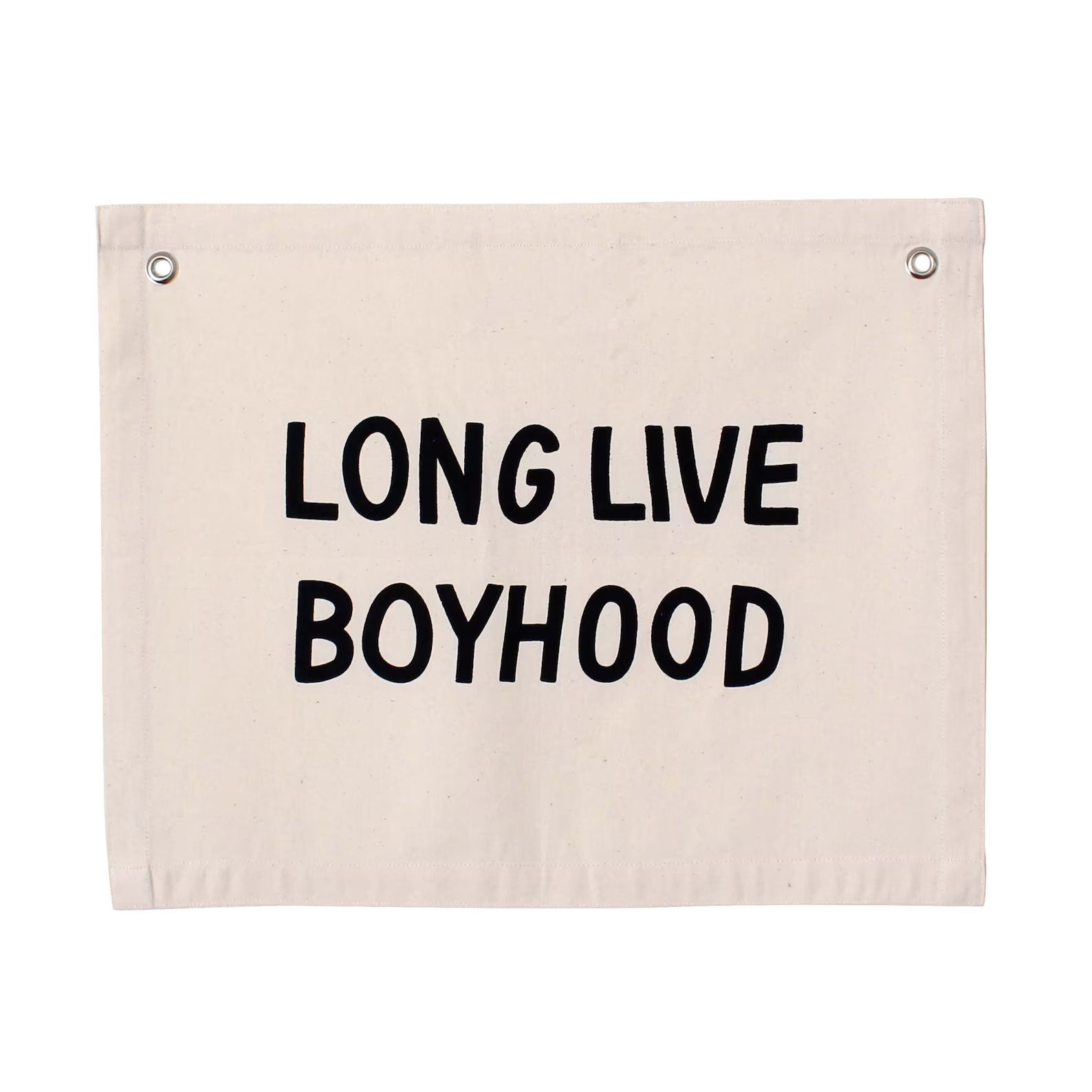 Long Live Boyhood Banner Natural  Canvas Wall Flag  Wall Art | Etsy | Etsy (US)