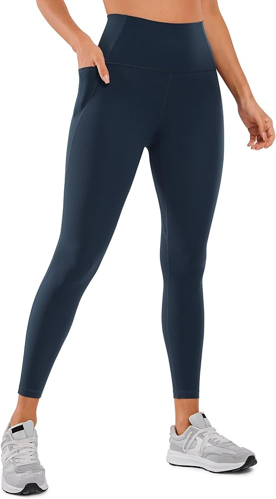 CRZ YOGA Womens Butterluxe Workout Leggings 25 Inches - High Waisted Gym Yoga Pants with Pockets ... | Amazon (US)