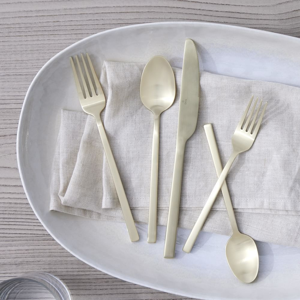 Briggs Flatware Sets - Champagne Satin | West Elm (US)