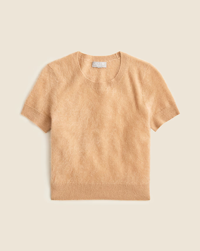 Brushed cashmere relaxed T-shirt | J. Crew US